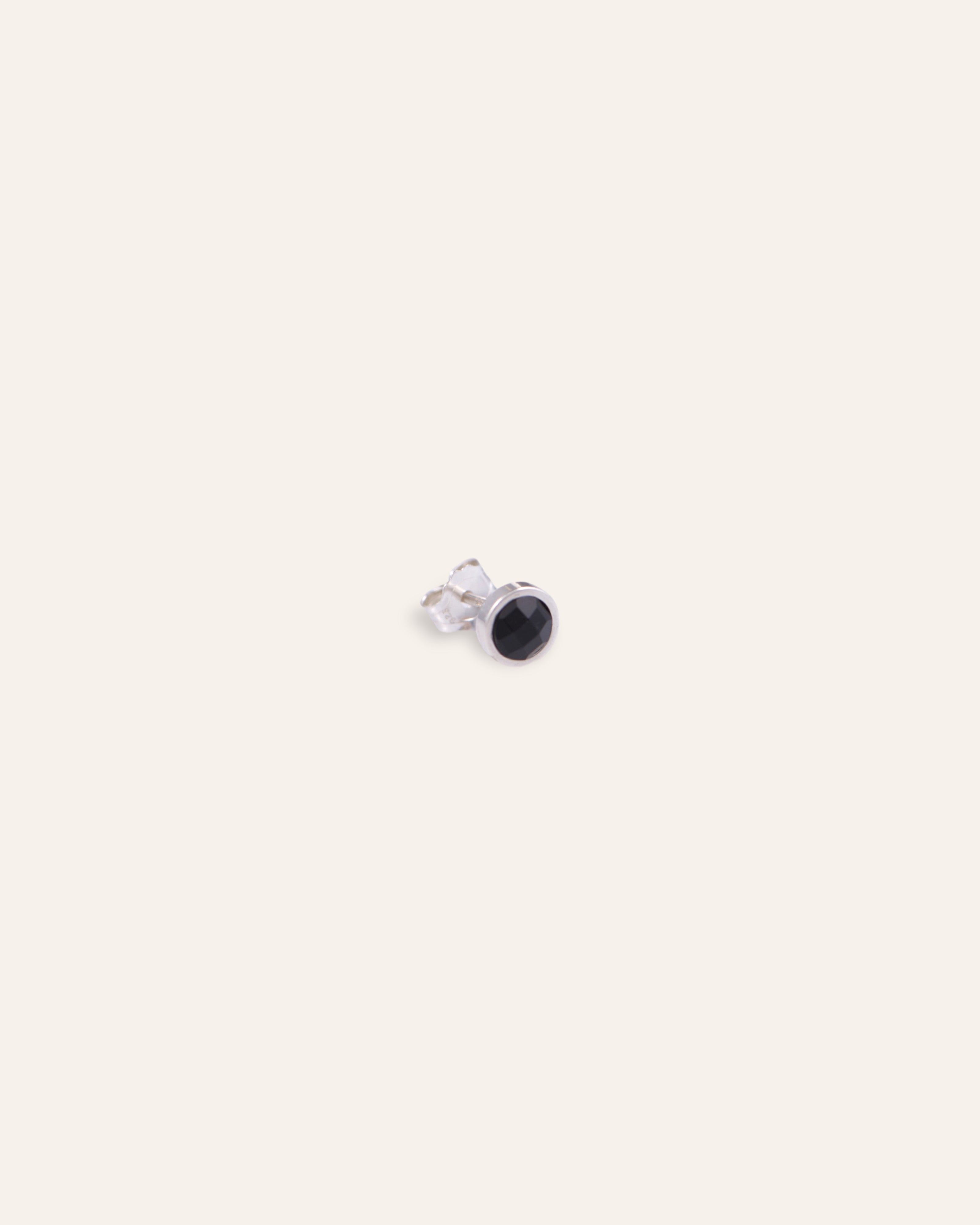 Bianca Stud Earring Sterling Silver / Onyx